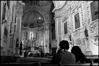 Taormina - amoureux &agrave; l'&eacute;glise